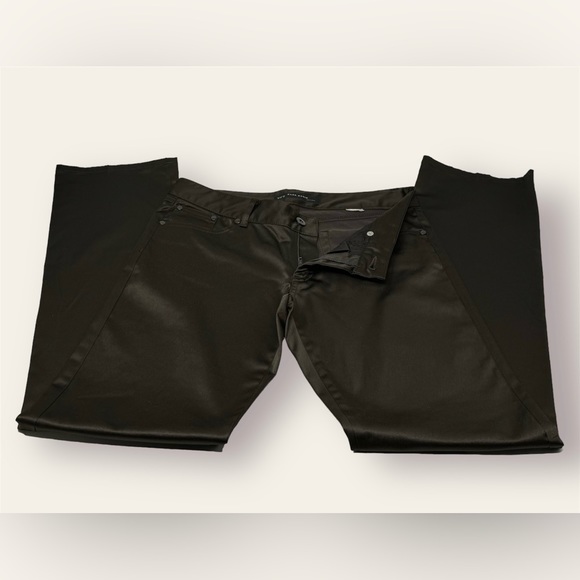 Zara Basic Satin Jeans / Pants / Trousers (Brown) - Picture 7 of 15